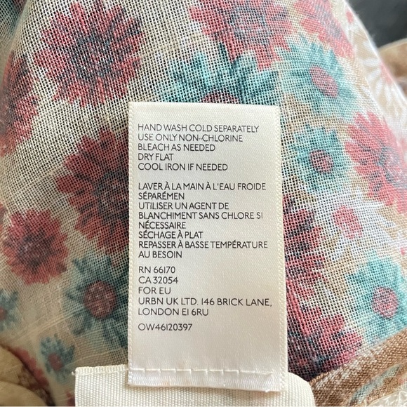 Free People Sweet Emotion Floral Ruffle Kimono One Size 26806 - Picture 9 of 10